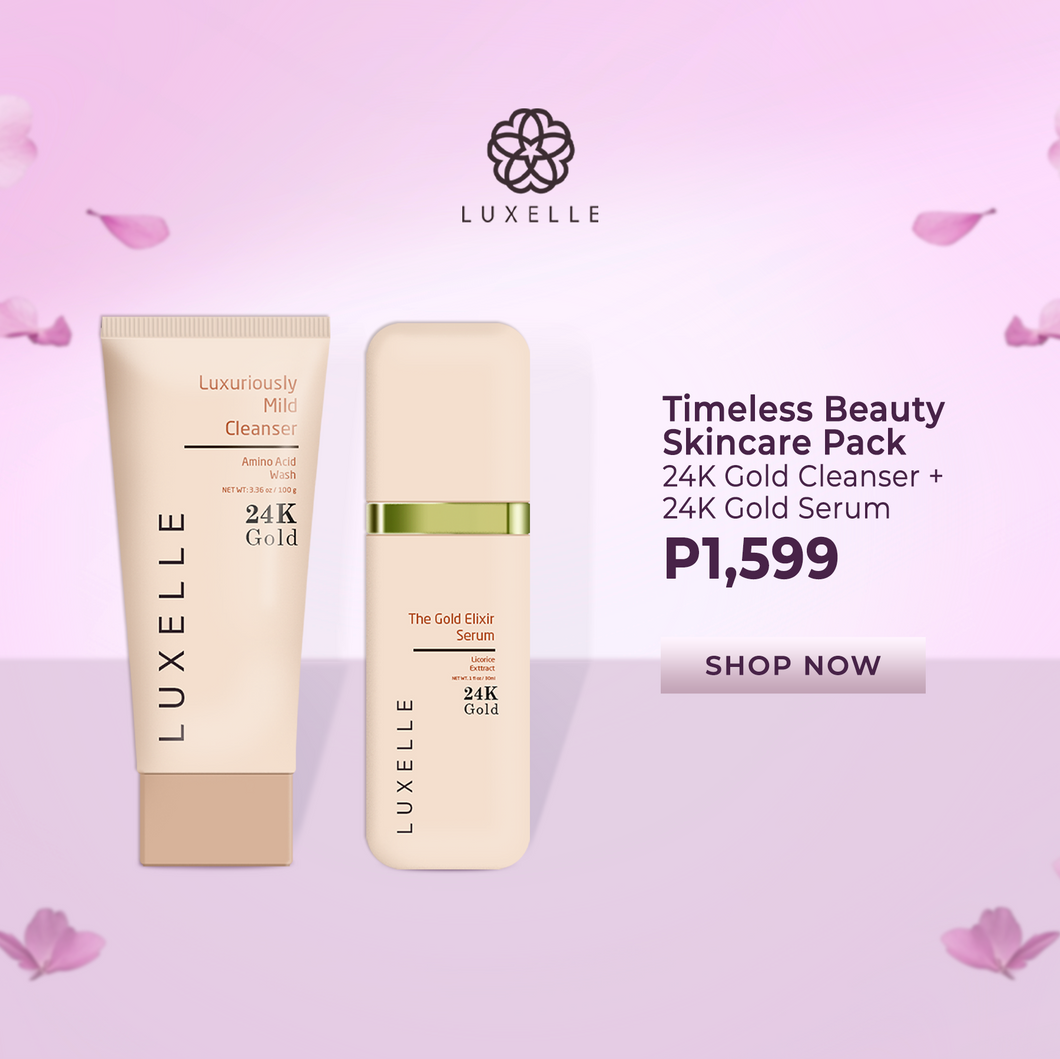 Timeless Beauty Skincare Repair: 24K Cleanser + Serum
